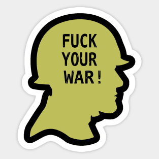 Anti war Sticker